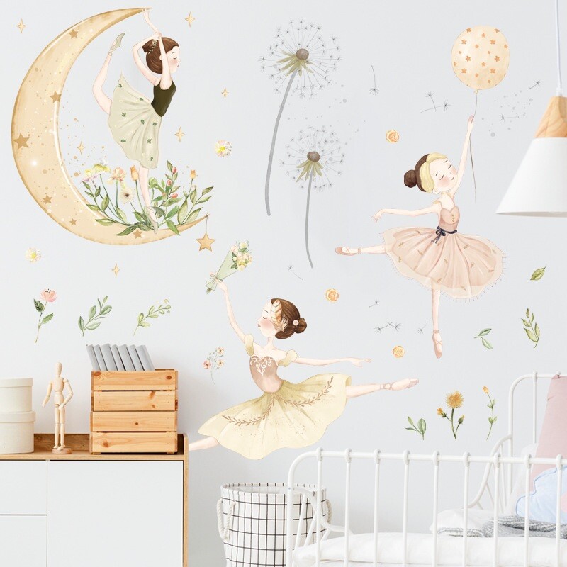 Ballerina Wall Murals For Girls Room