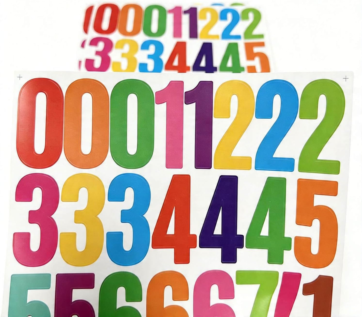 240 Pcs 2 Inch Number Stickers,8 Sheets 0-9 Self-Adhesive Vinyl Waterproof Numbe