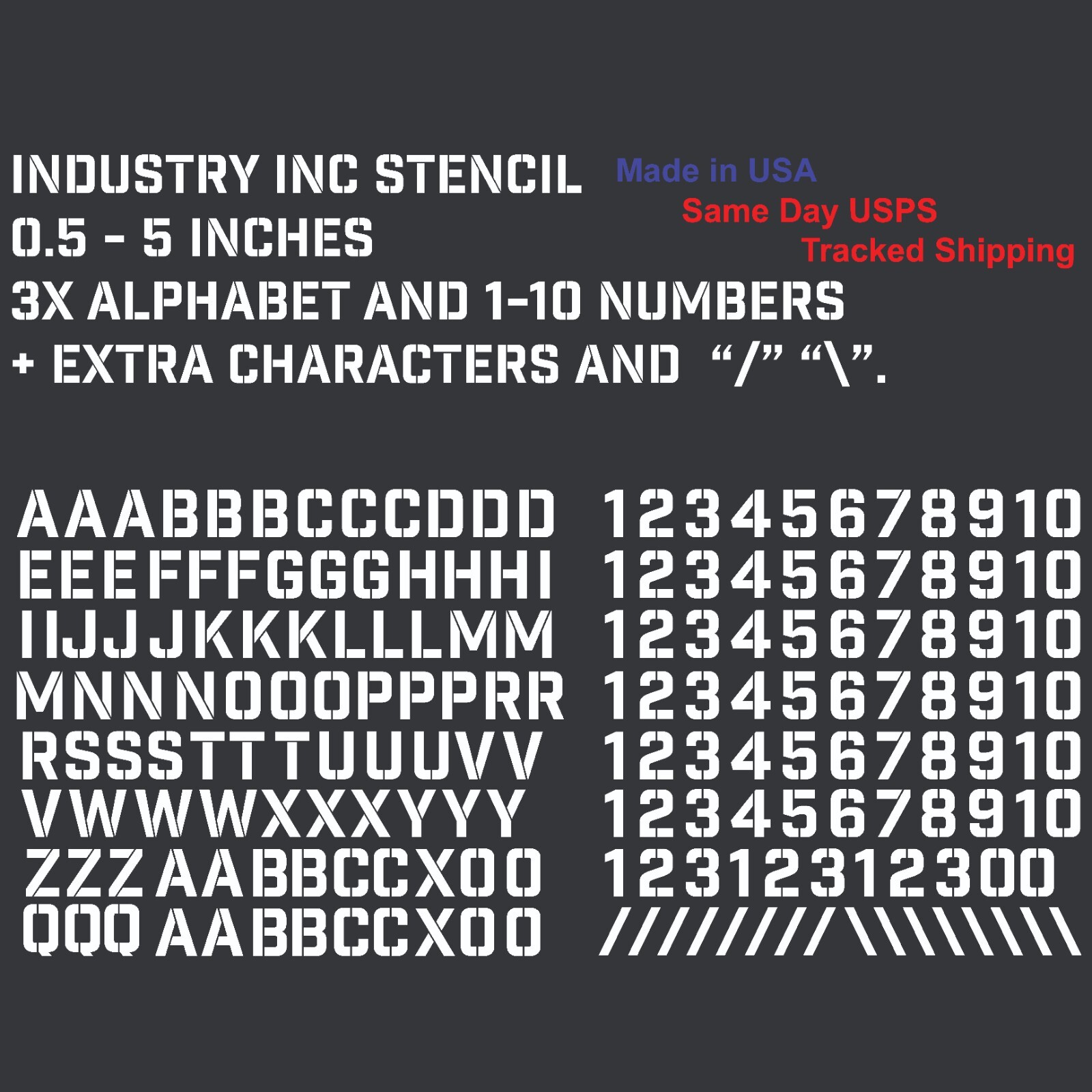 3X Alphabet & 1-10 Vinyl Decal Numbers – Mailbox, Wall, Address, Locker Stickers