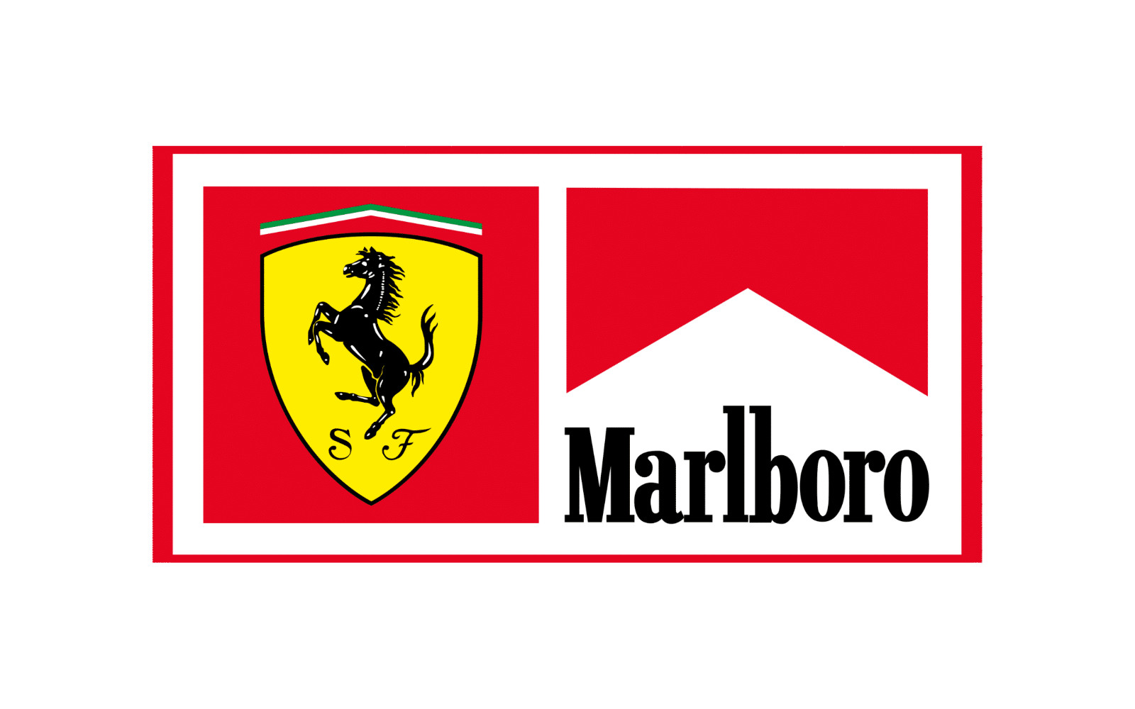 Ferrari sticker weatherproof bumper vinyl decal