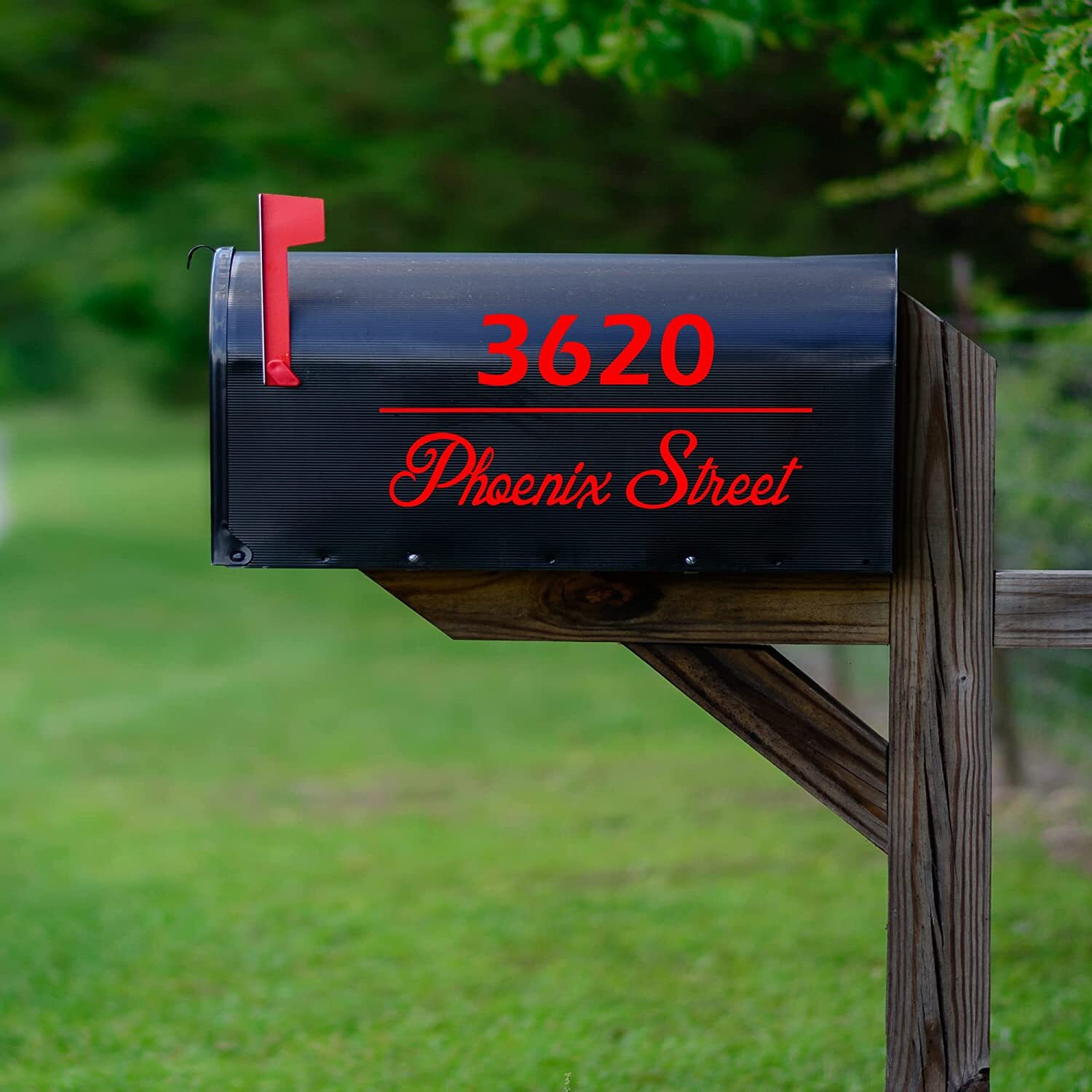 Personalized Mailbox Street Address Decals Set of 2 Vinyl Stickers Custom CMB33