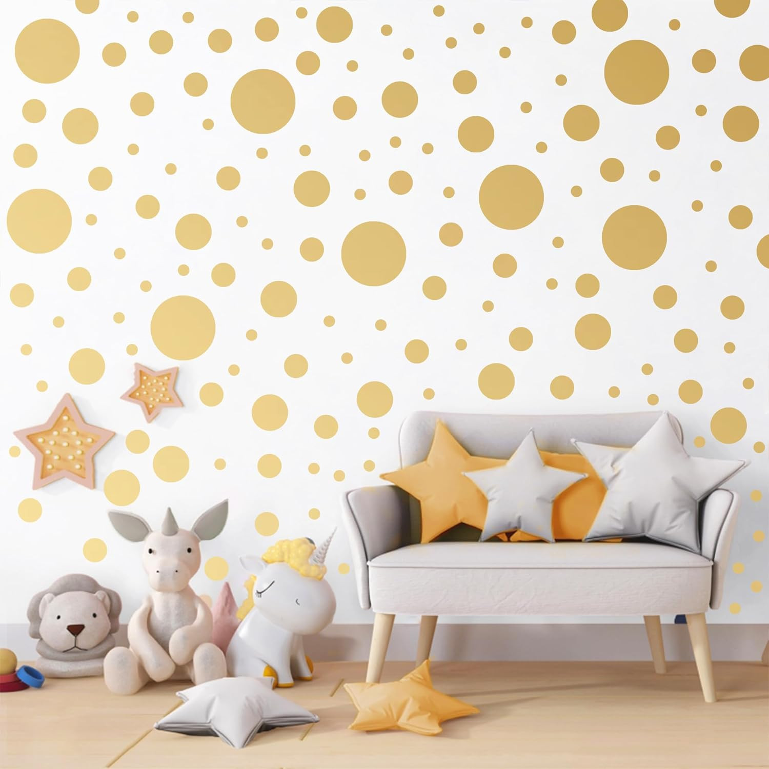 Polka Dot Wall Decals Colorful Boho Wall Decal Peel and Stick Kids Decals Remova