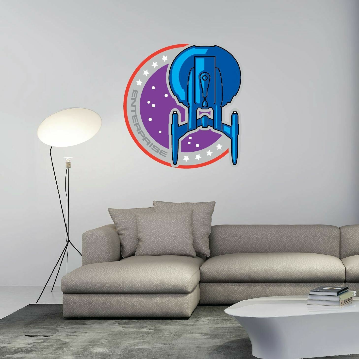 Star Trek Enterprise Movie Room Wall Decor Sticker Decal 20"X25"