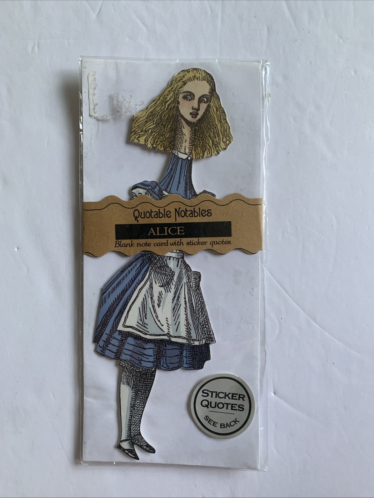 Greeting Card Stickers UPG Quotable Notables NEW Alice in Wonderland