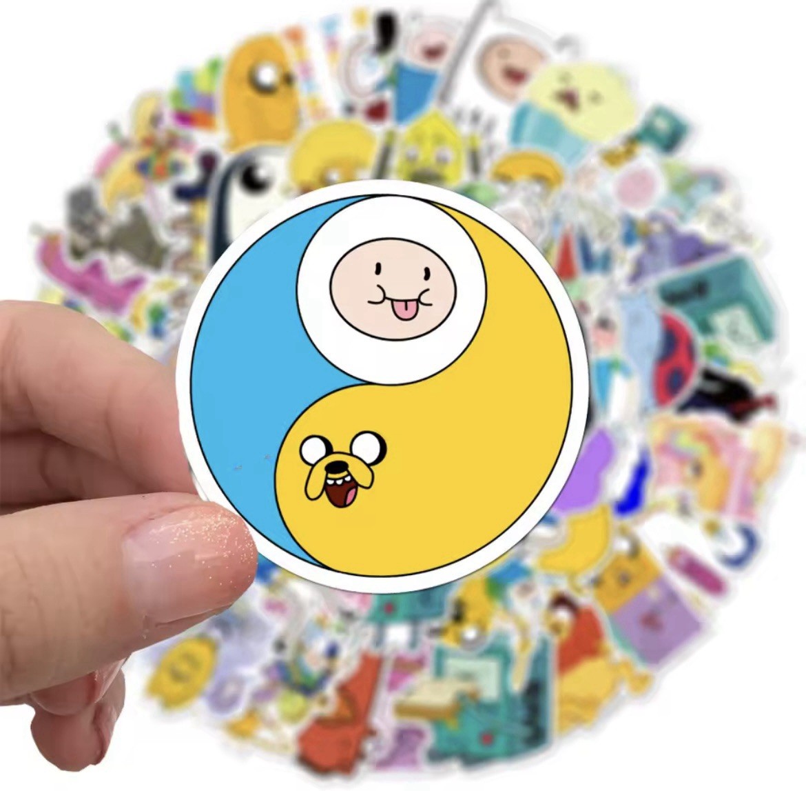 Adventure Cartoon Time Style Stickers 50pk Mix Cartoon Sticker Fun FREE SHIPPING