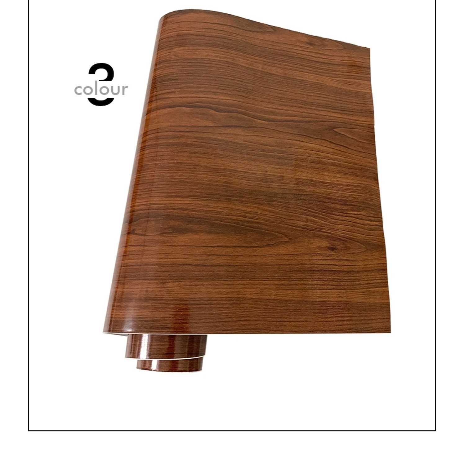 Sticker Decal Wrap PVC Film Glossy Wood Grain Polymeric DIY Car Interior Vinyl