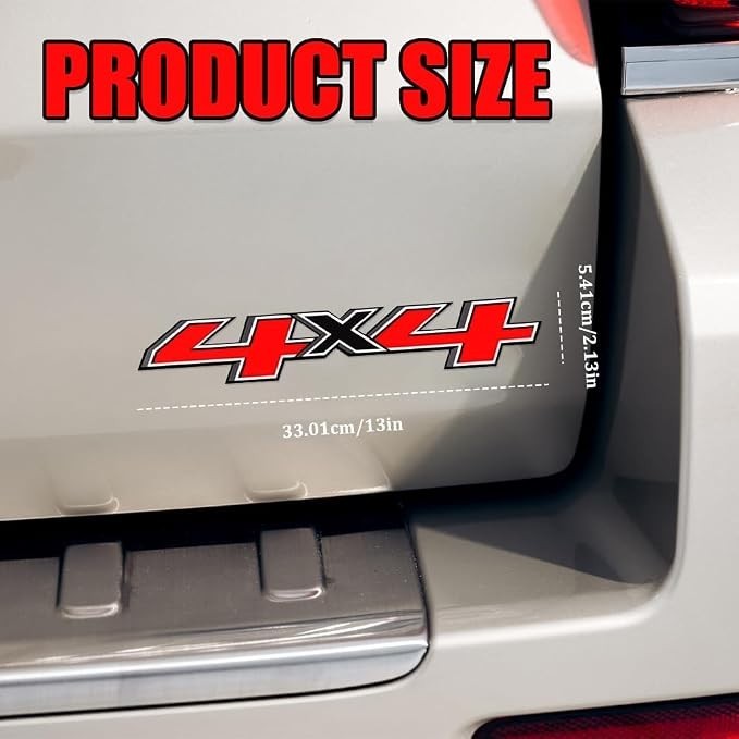 Set of 2 PCS 4×4 Decals Stickers Compatible with 2014-2018 Chevy Silverado
