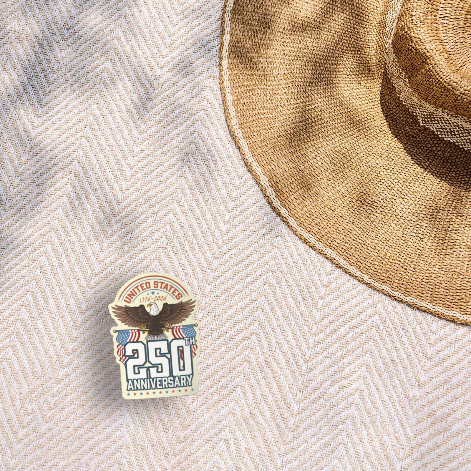 America's 250th Anniversary Eagle Sticker – Cool 2026 Patriotic USA Decal