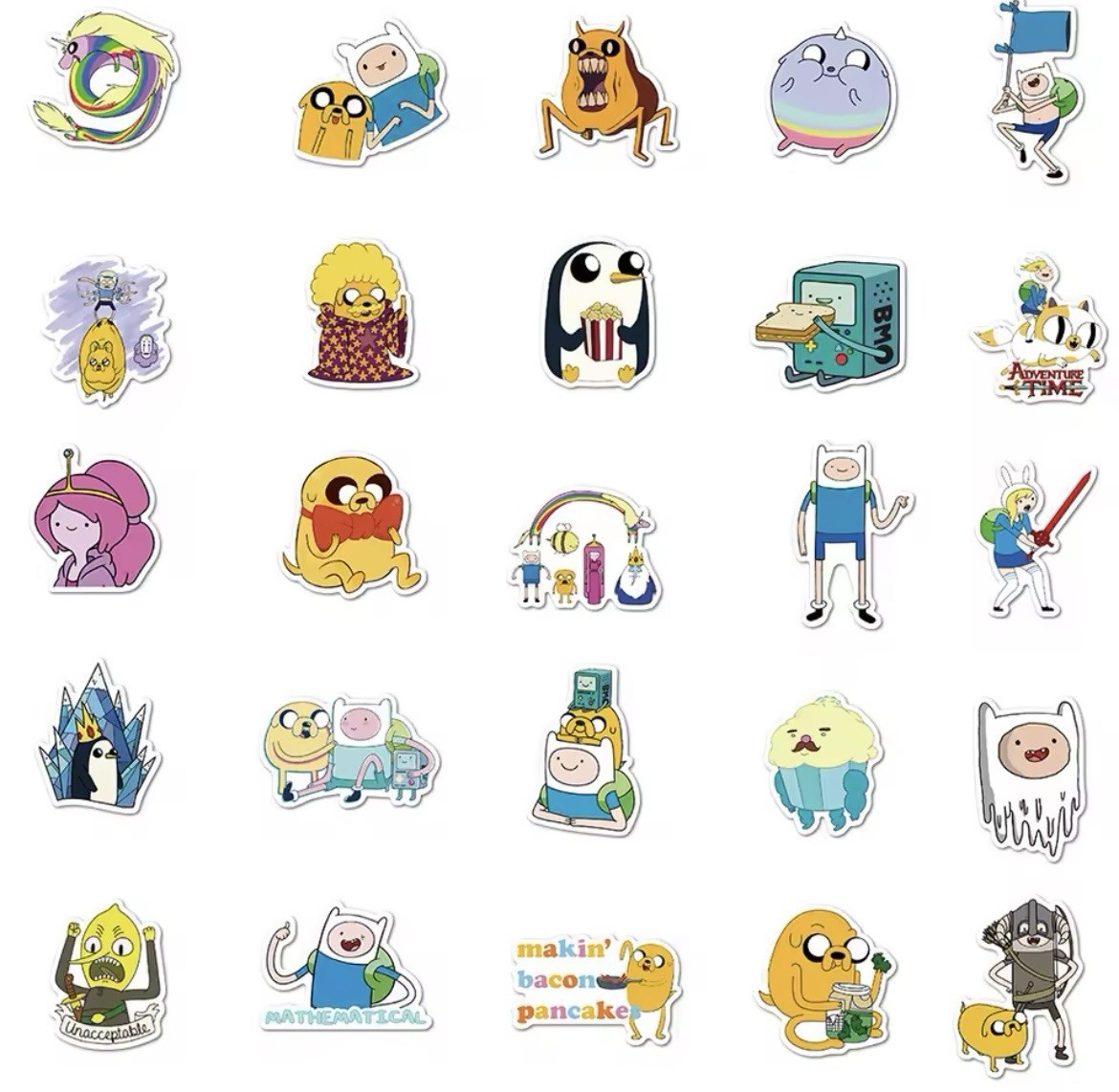 Adventure Cartoon Time Style Stickers 50pk Mix Cartoon Sticker Fun FREE SHIPPING