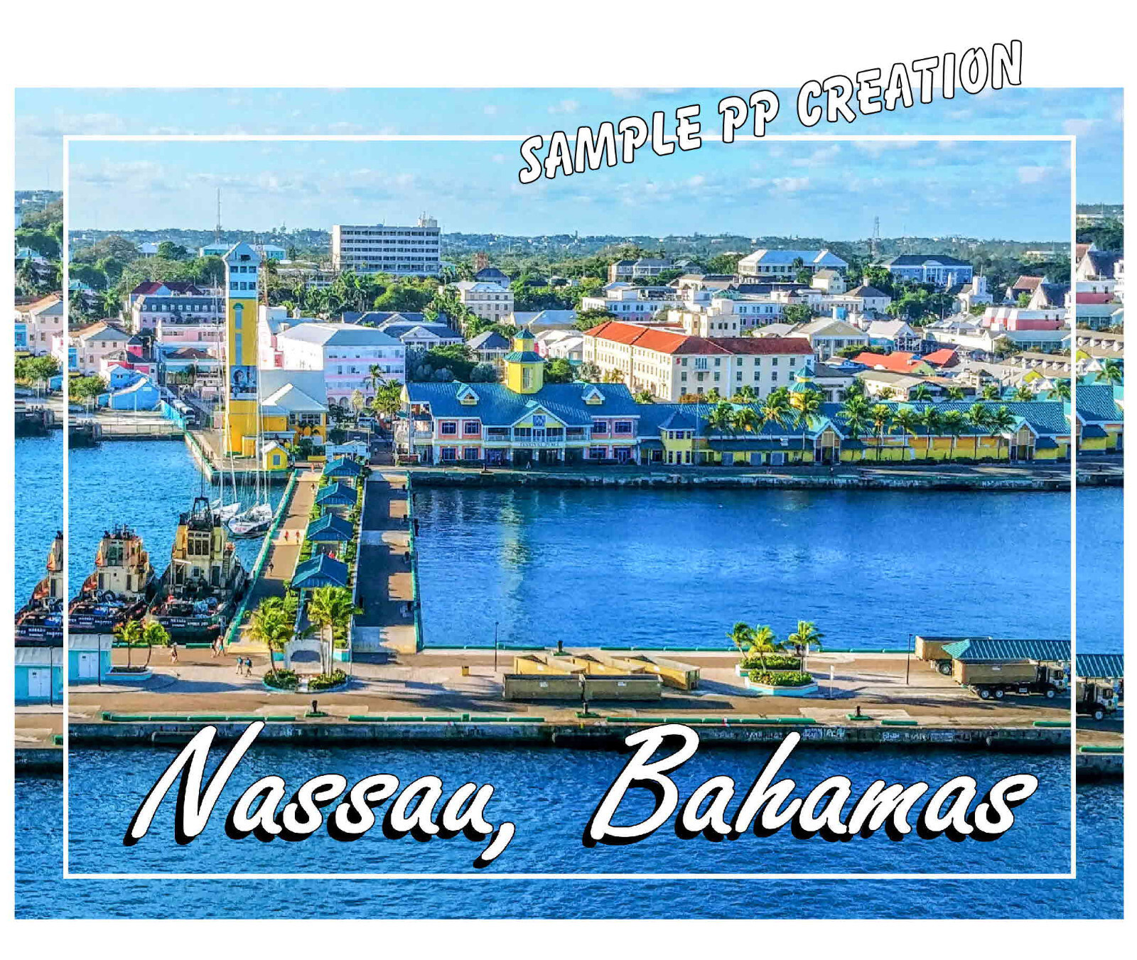NASSAU, BAHAMAS PHOTO FRIDGE MAGNET 4 X 3 inches TRAVEL