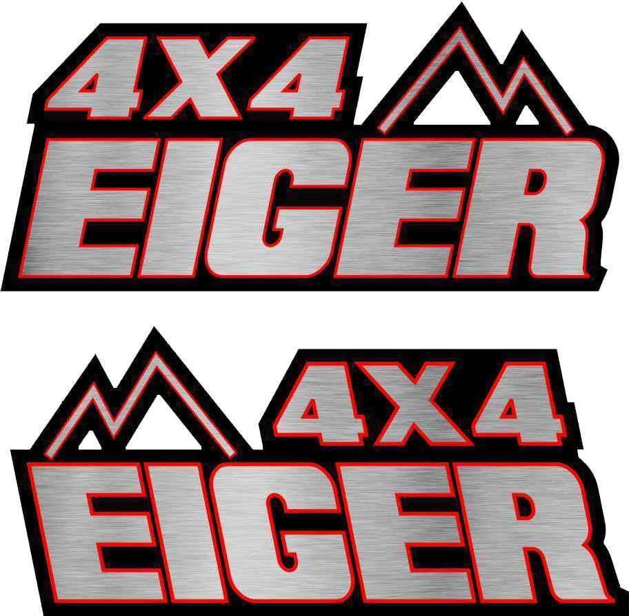 Eiger 400 4×4 Red Gas Tank Graphics Sticker Decal