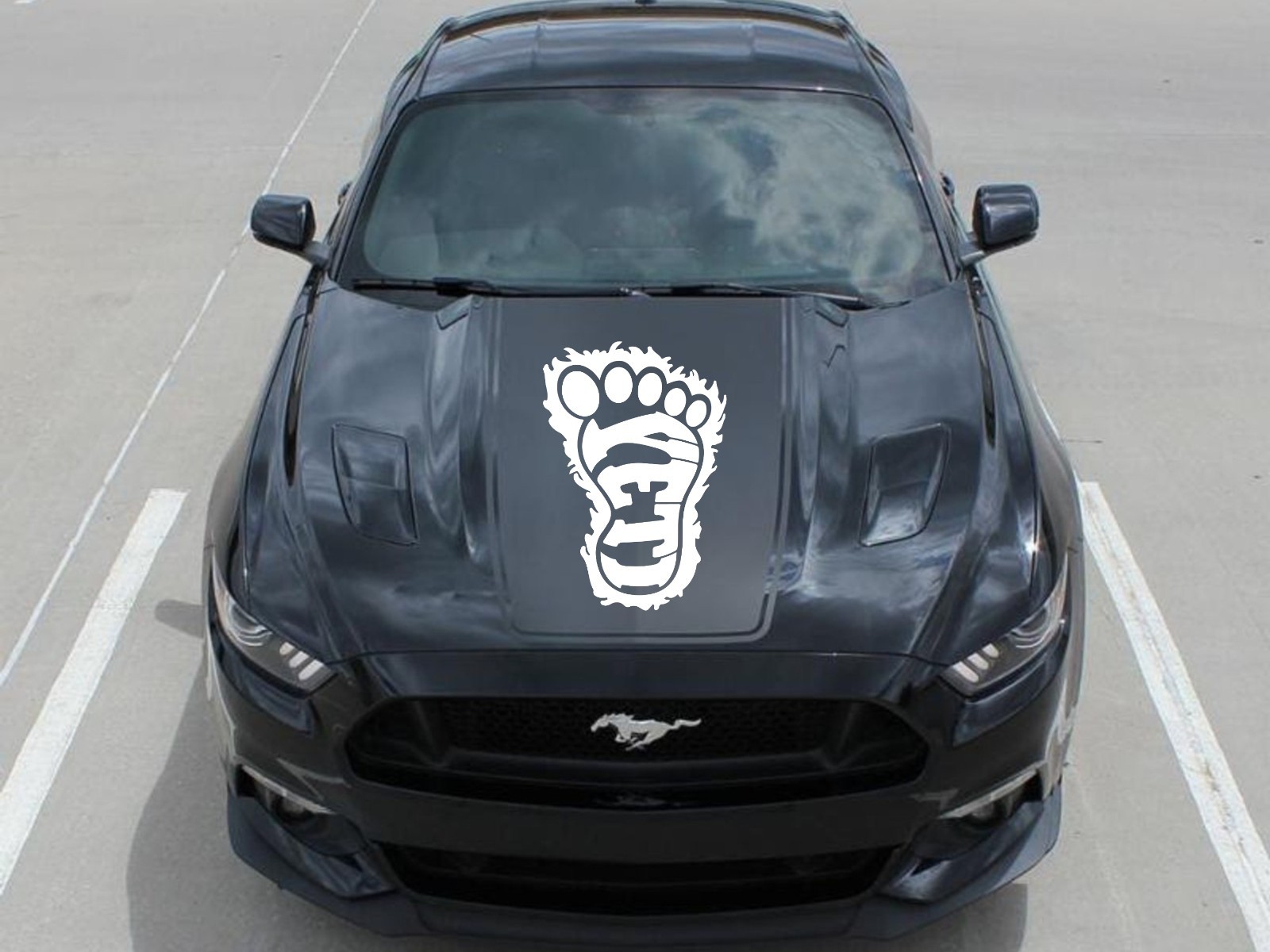 Bigfoot Yeti Footprint Vinyl Decal Sticker Sasquatch Car Truck Window Graphic