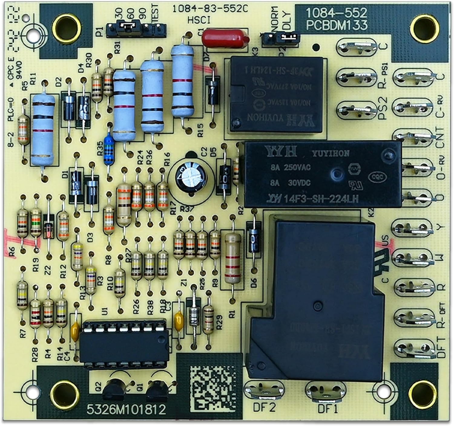 Upgrade PCBDM133S Defrost Control Board Replacement for Goodman and Amana Furnac