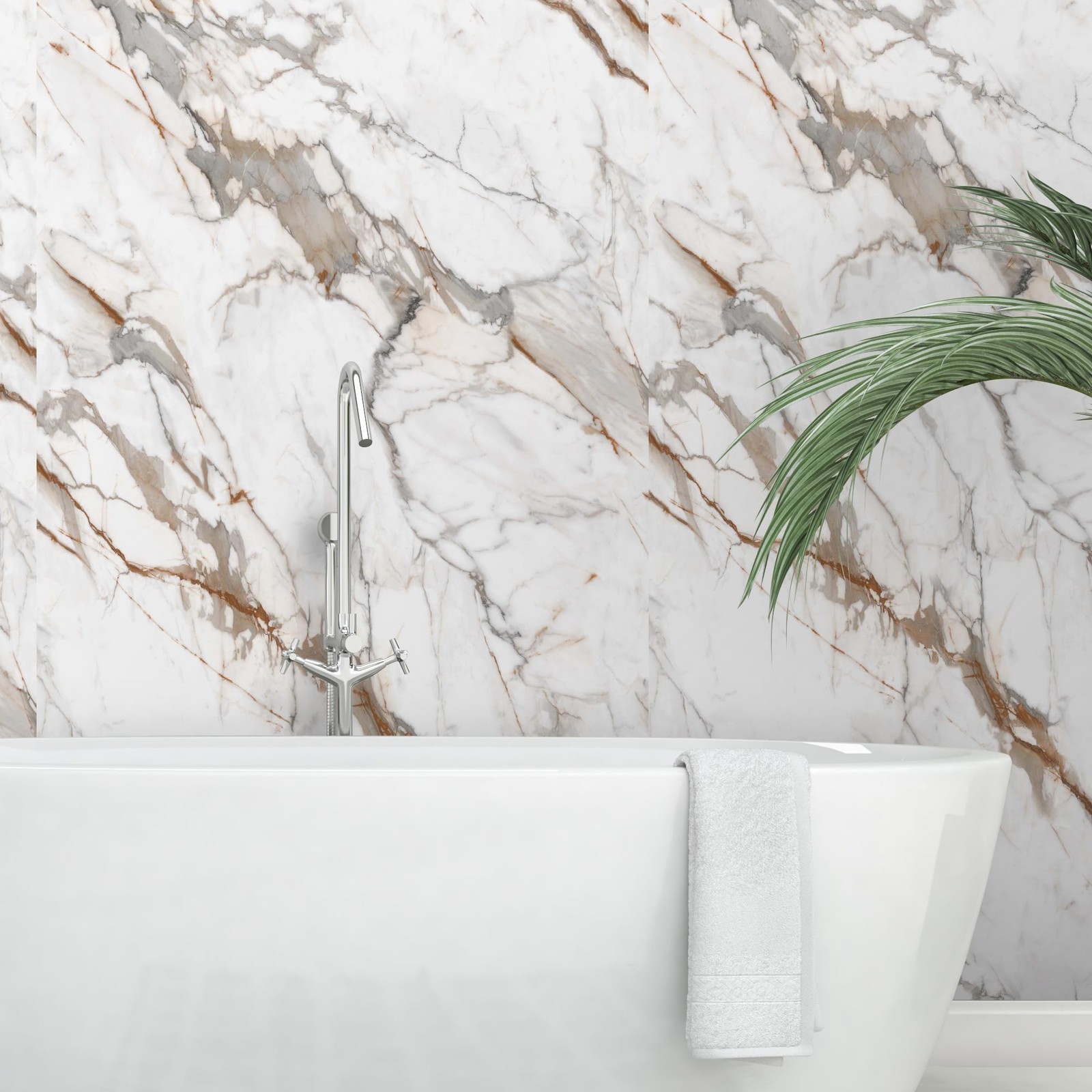 INNO STICKERS Matte Calacatta Gold 47×118 Wall Panel