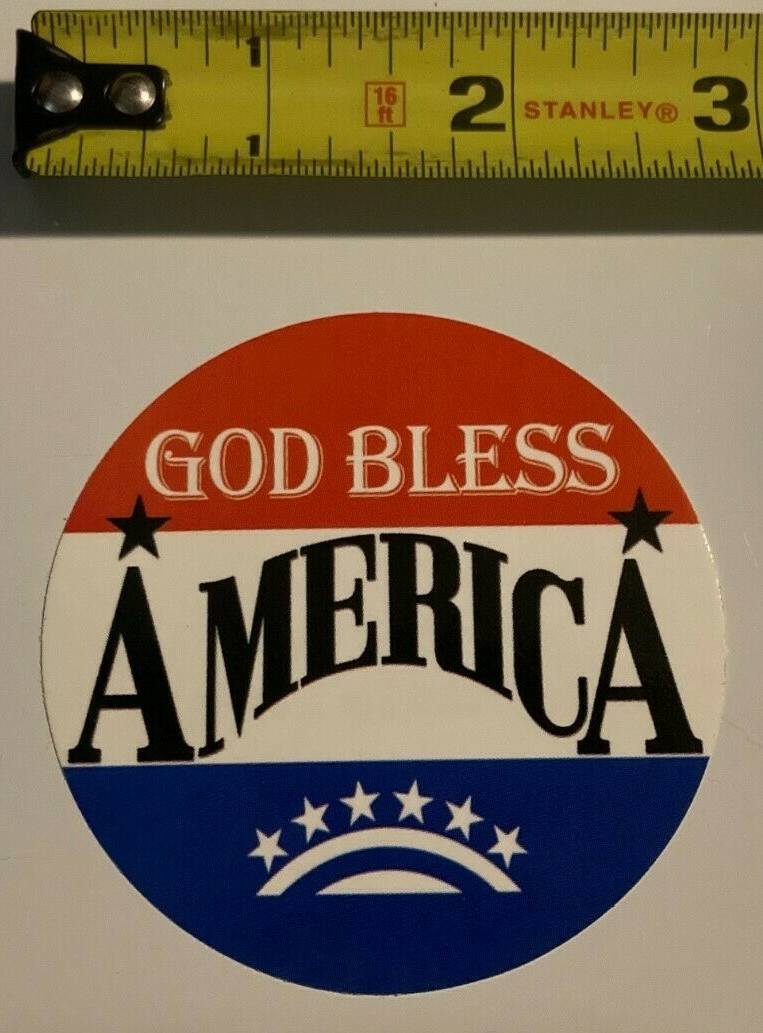 US Flag Patriotic Series Stickers Full Set of 7 Vending Machine Decals God Bless