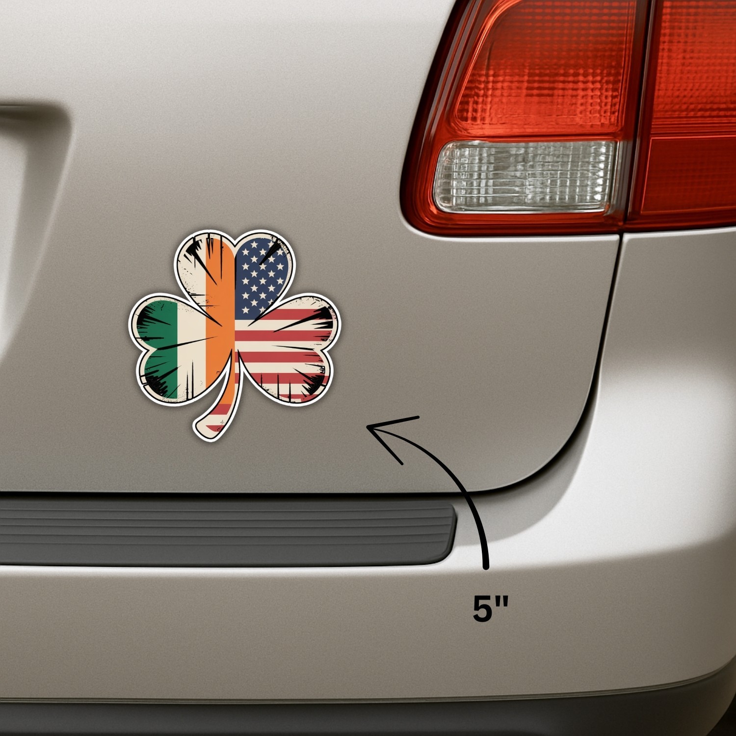 4PCS Irish American Shamrock Stickers – Ireland Clover Vinyl Decals