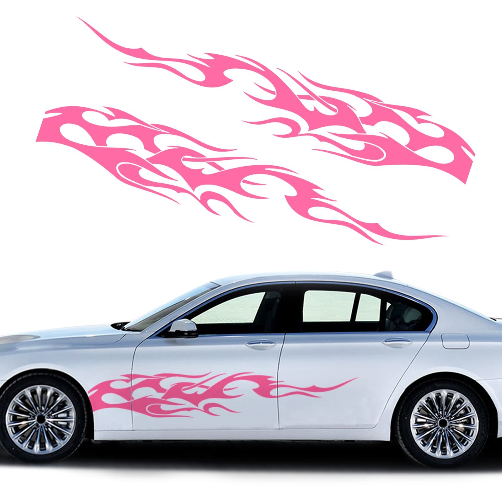Car Side Skirt Vinly Decals Auto Body Side Sports Racing Stripe Graphic Stick…