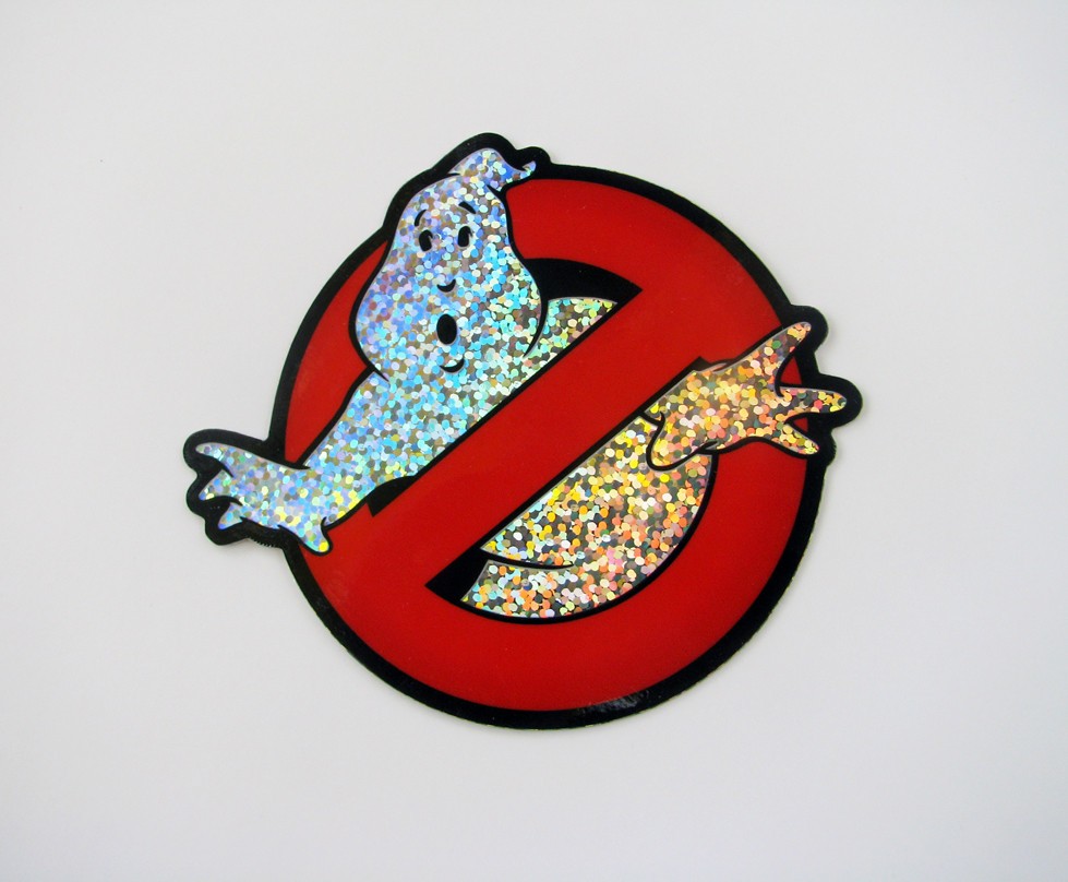 Stay Puft Slimer Glitter Sticker Set of 3 Ghostbusters Marshmallow Man Decals