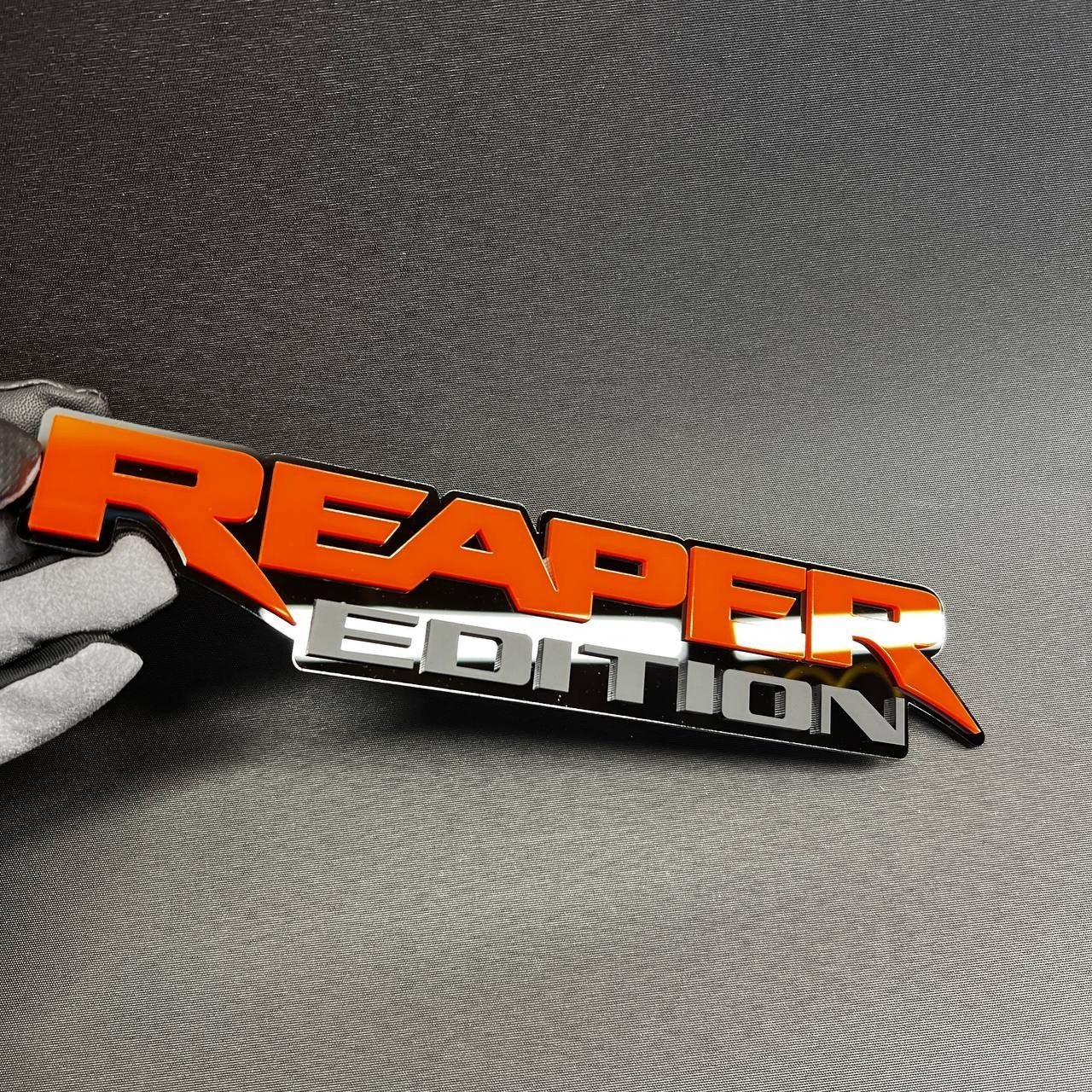 1PC REAPER EDITION Custom 3D Text Car Badge Fender Emblem Tailgate Toolbox Decal