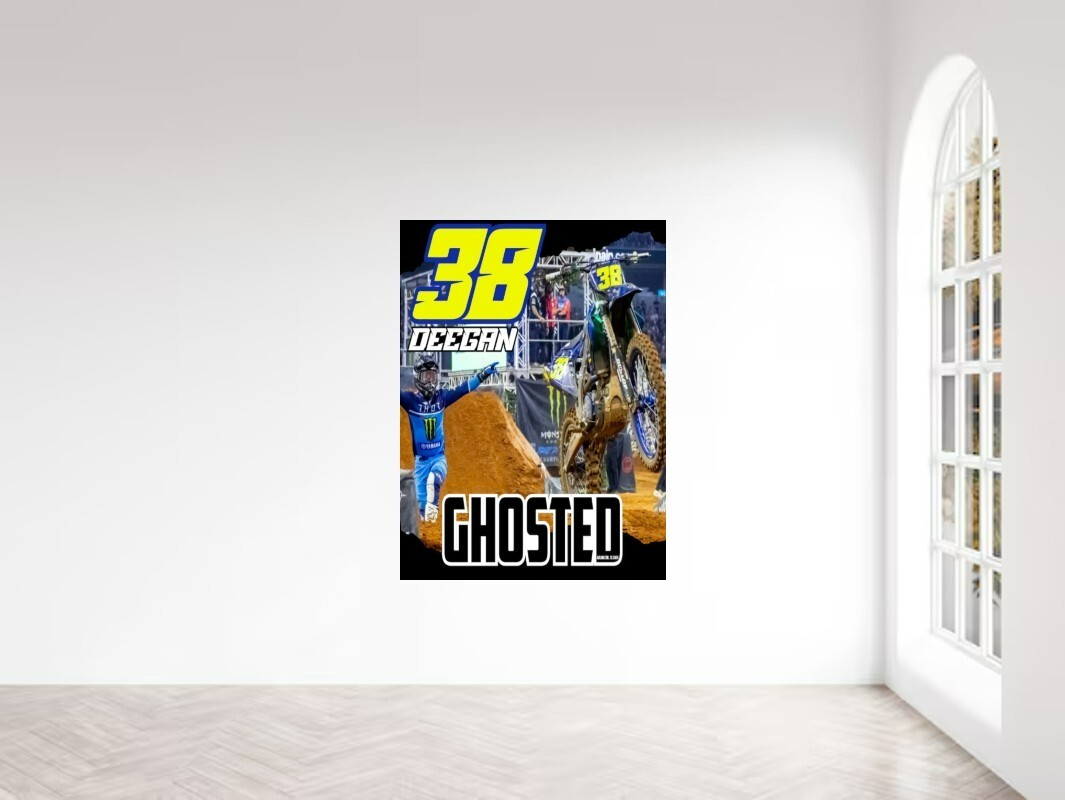 Haiden Deegan GHOSTED Supercross Wall Vinyl Decal 38 Removable Adhesive Backing