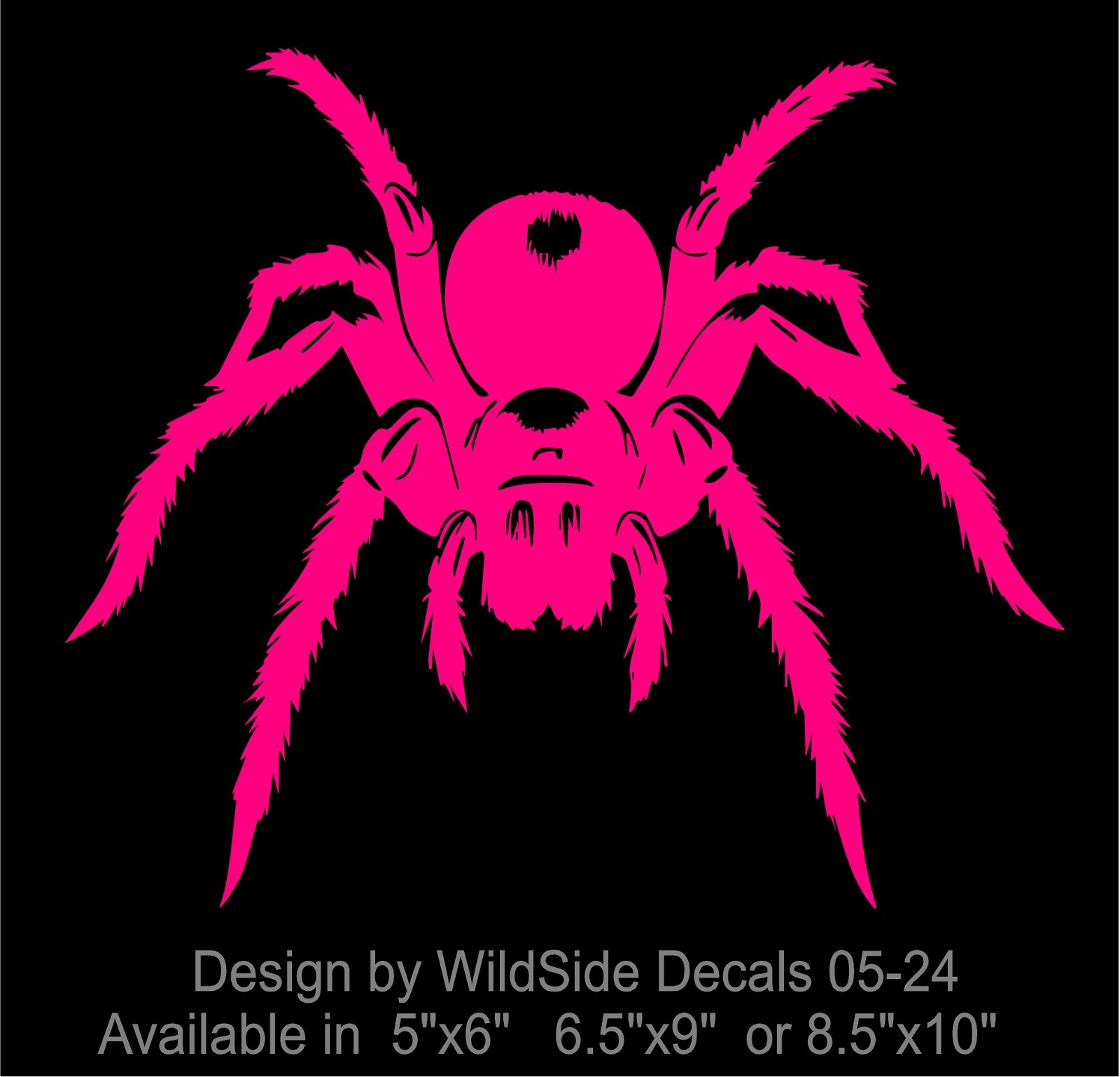 Tarantula Spider Decal Crawling vinyl car motorcycle decals sticker