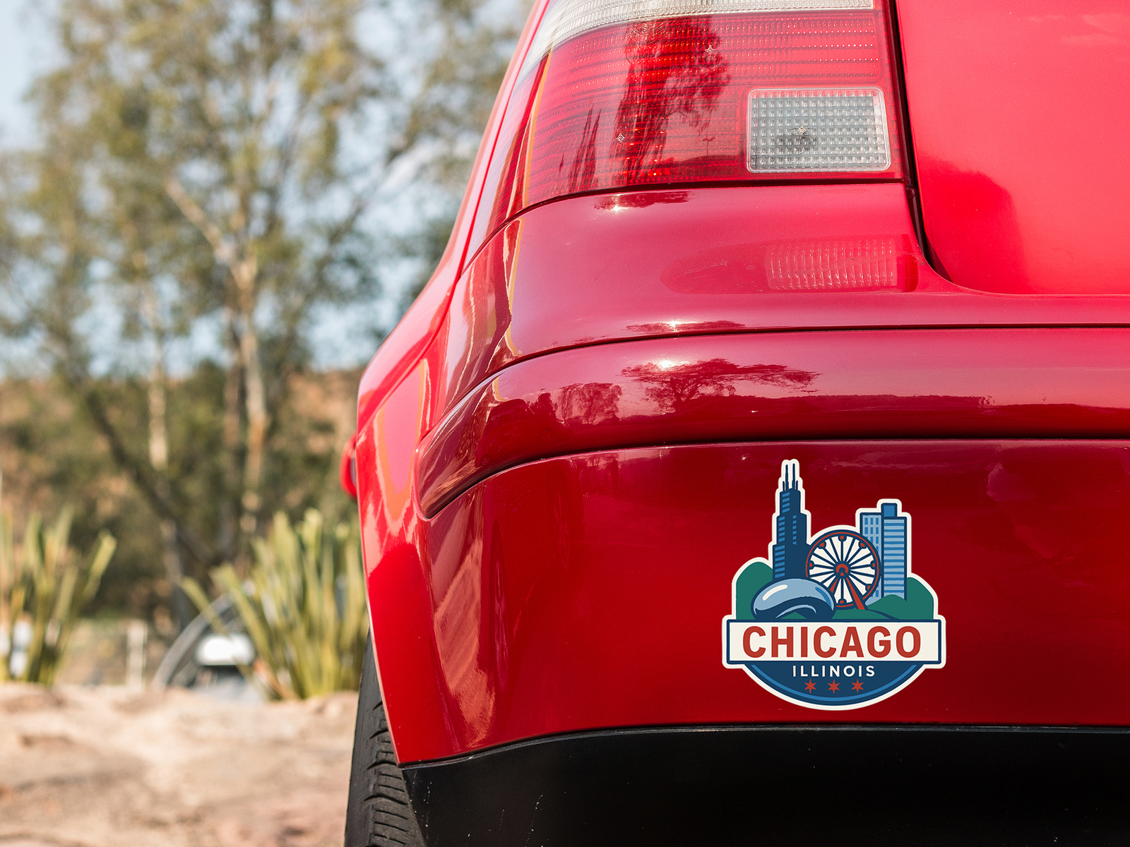 Chicago Sticker Decal Vinyl Die-Cut City Skyline Landmark Design