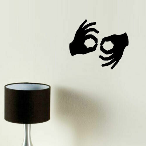Interpreter Sign Language Waterproof Vinyl Decal Sticker for Door Windows Wall
