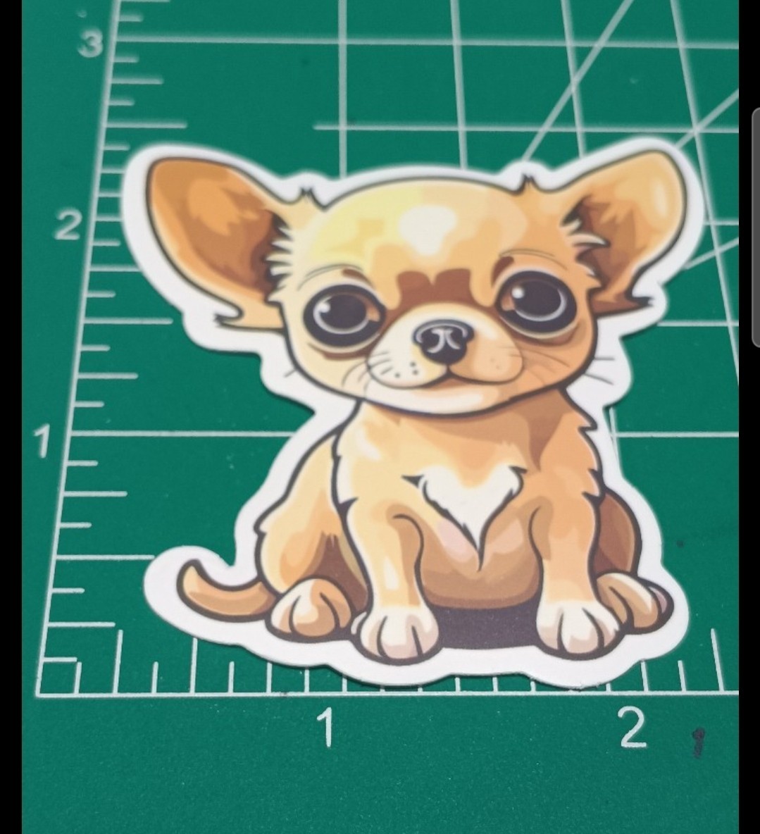 CHIHUAHUA STICKER X DIE-CUT MATTE STICKER X 2X2 INCHES STICKER