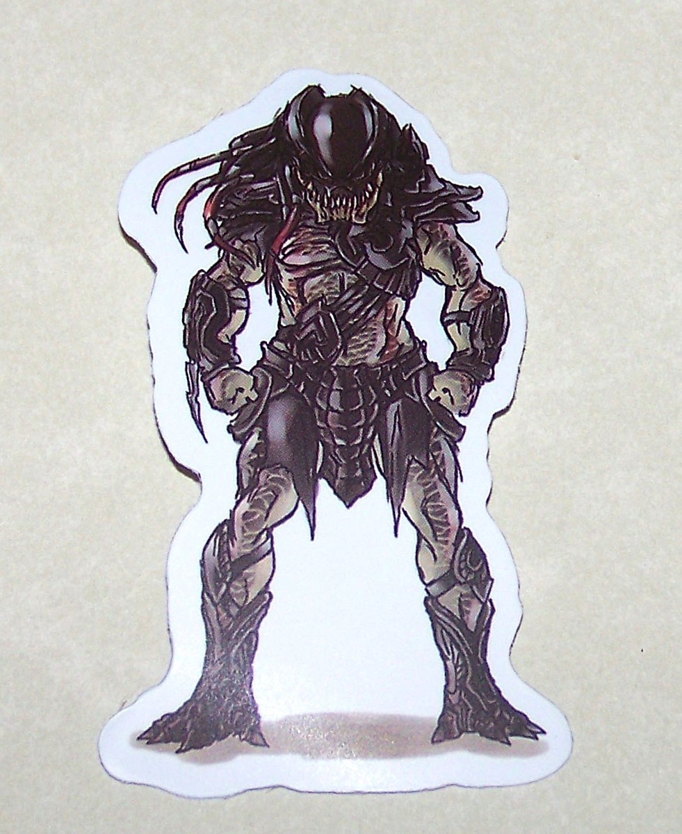 Predator Alien Hunter Cut Sticker Decal Movie Action Sci-Fi Horror Film