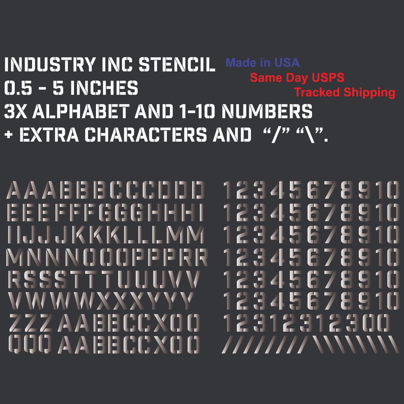3X Alphabet & 1-10 Vinyl Decal Numbers – Mailbox, Wall, Address, Locker Stickers