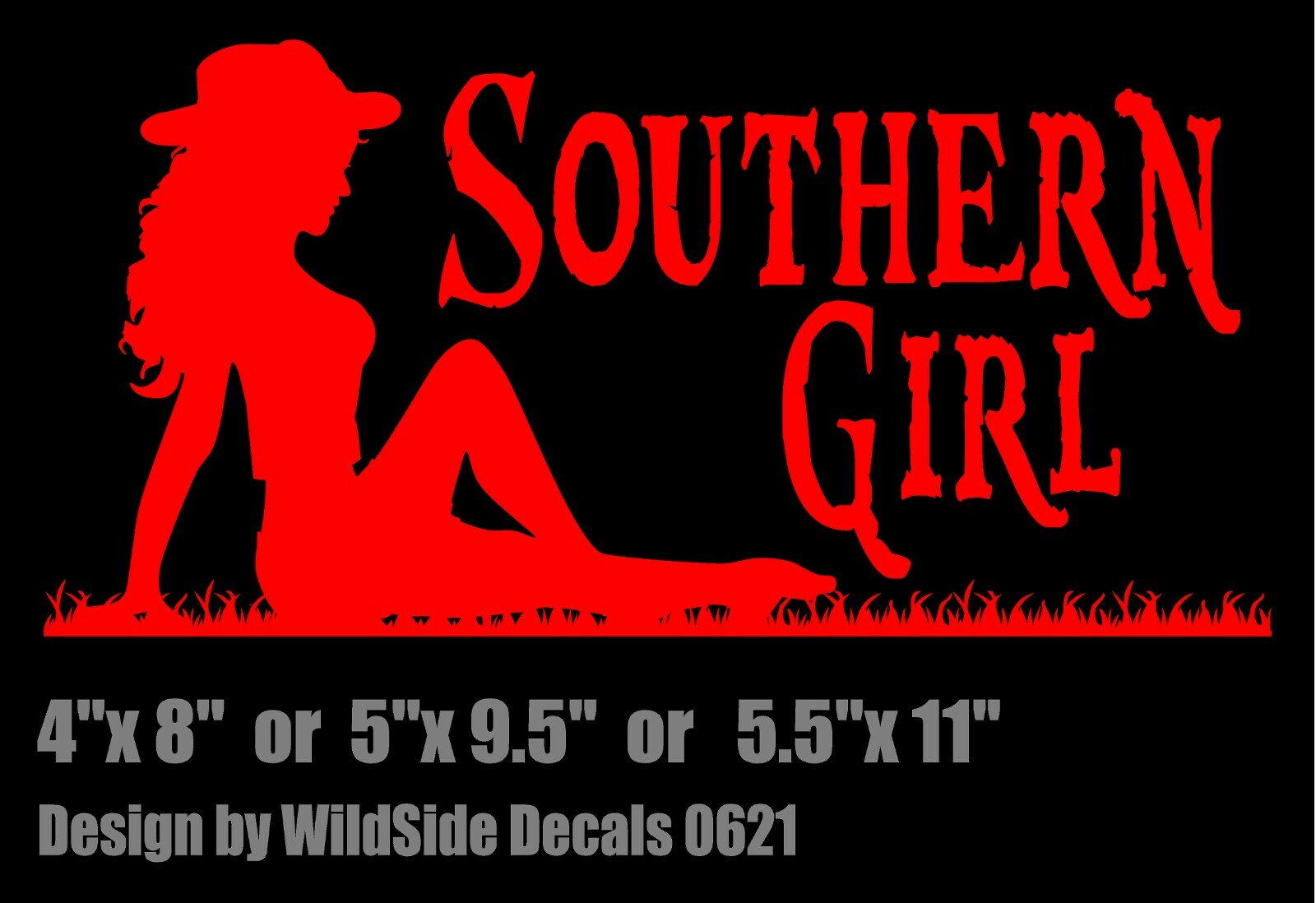 Southern Girl Decal Mud flap vinyl car truck window country sticker