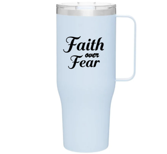Faith Over Fear Vinyl Decal Bumper Sticker Car Truck Window Mirror Home Decor
