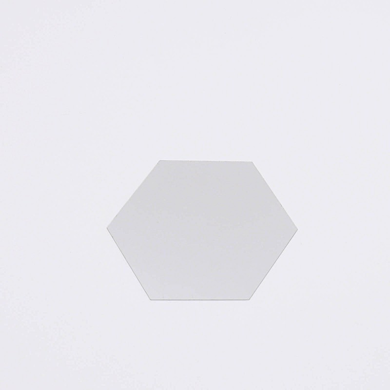 12 Silver 5" Hexagon Acrylic Stickers Mirror Wall Decals Dorm Rooms Decorations