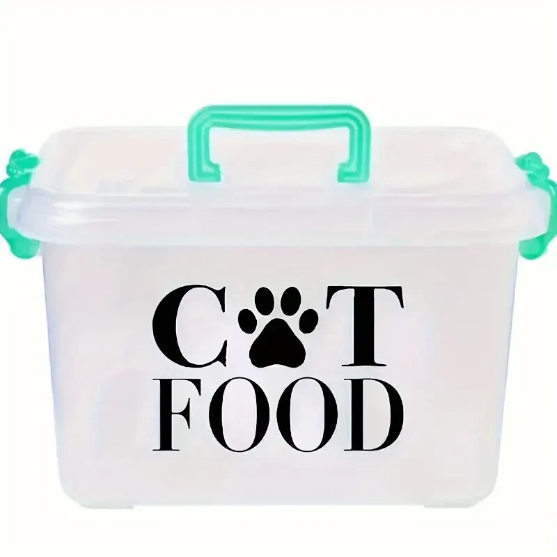 Dog OR Cat Food Decal 7.09" wide x 4.33" tall