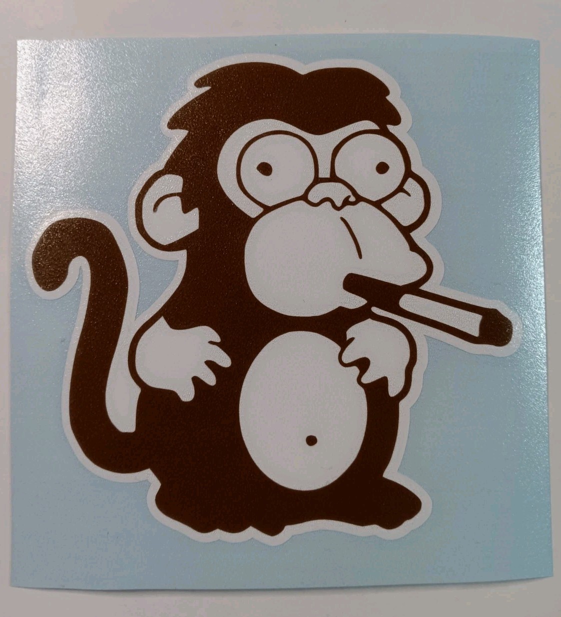 Smokey Monkey From Simpsons Vinyl Decal Sticker Size 4×4 Inch