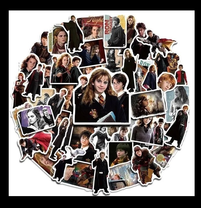 10 PCS Harry Potter Series Characters Harry Ron Hermione Stickers BRAND NEW