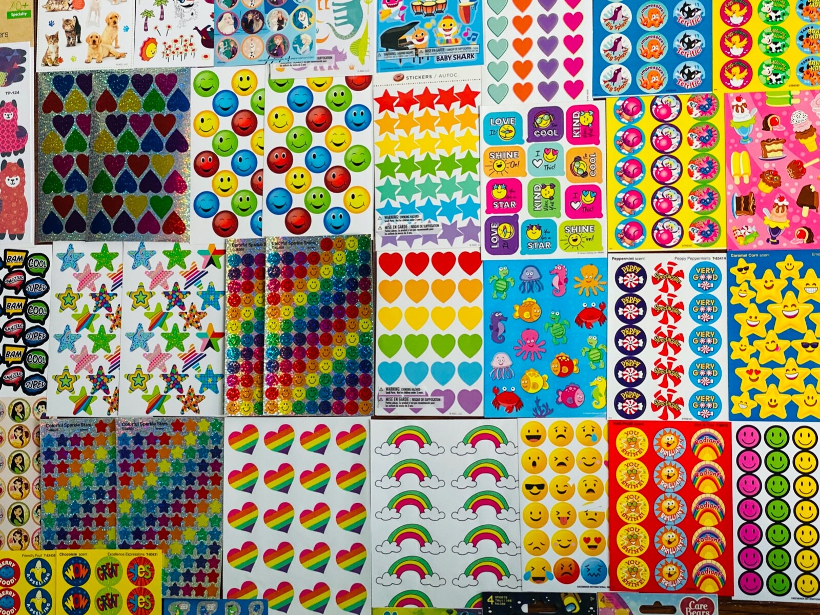 349+ STICKER LOT STITCH GARFIELD SPIDERMAN KUNG FU PANDA HELLO KITTY WEDNESDAY +