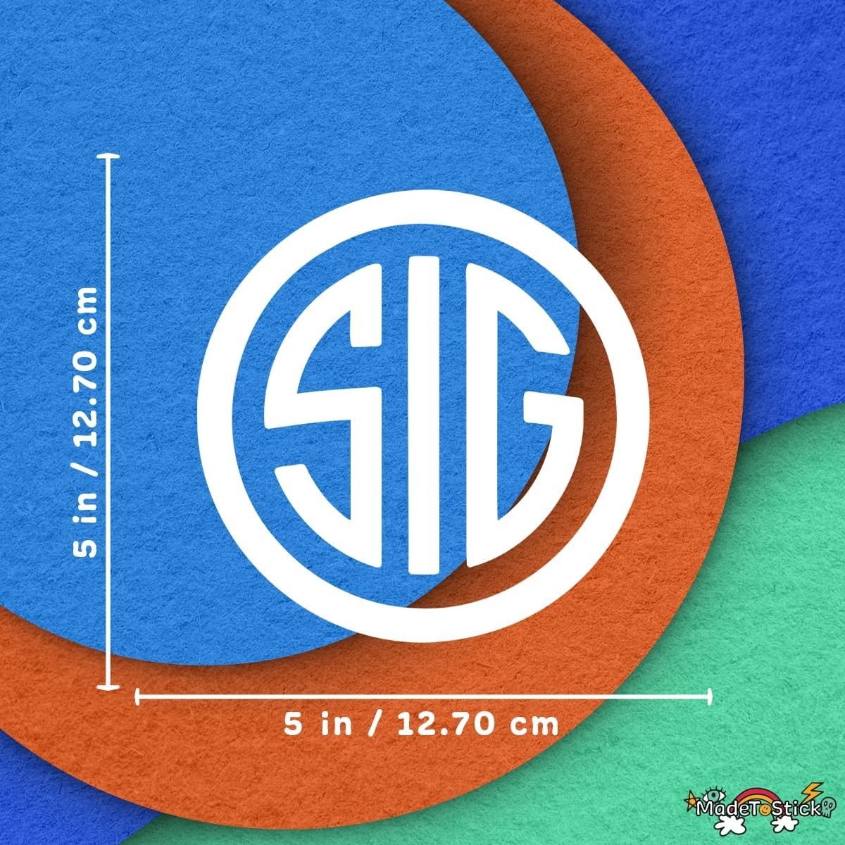 SIG 5" x 5" Sticker Vinyl Decal
