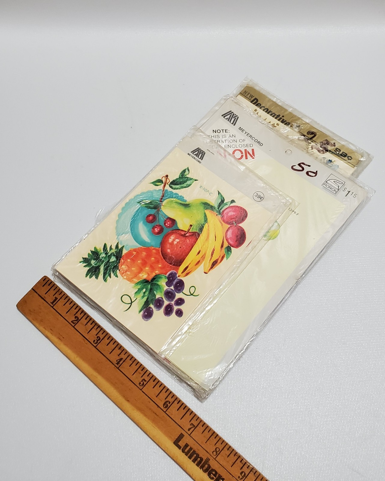 Vintage Lot Art Decals, Fruit & Floral, Children's, Shells, Snowflakes, Cactus