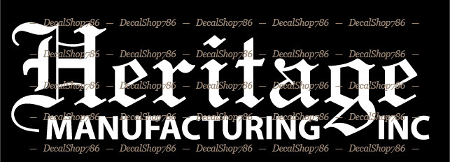 Heritage Firearms – Outdoor/Hunting Sports – Vinyl Die-Cut Peel N' Stick Decals