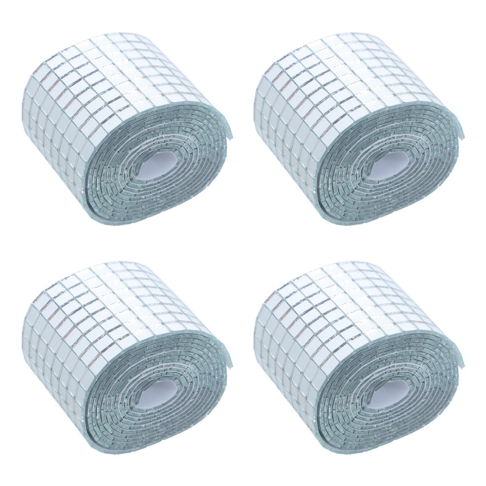 4 Rolls Mosaic Craft Small Pieces Tiles Disco