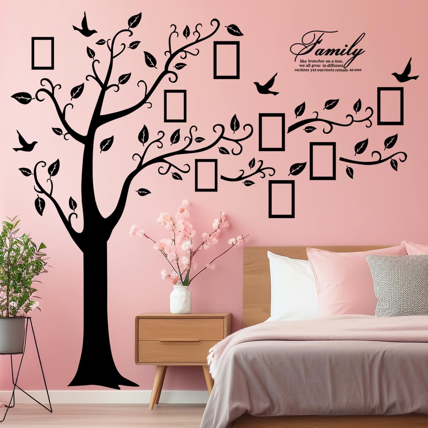 Family Tree Wall Decor Picture Frames Collage for Living Room Frame Accessories