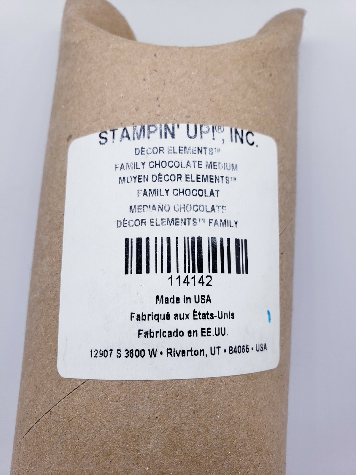 Stampin Up Decor Elements Family Chocolate Medium 114142