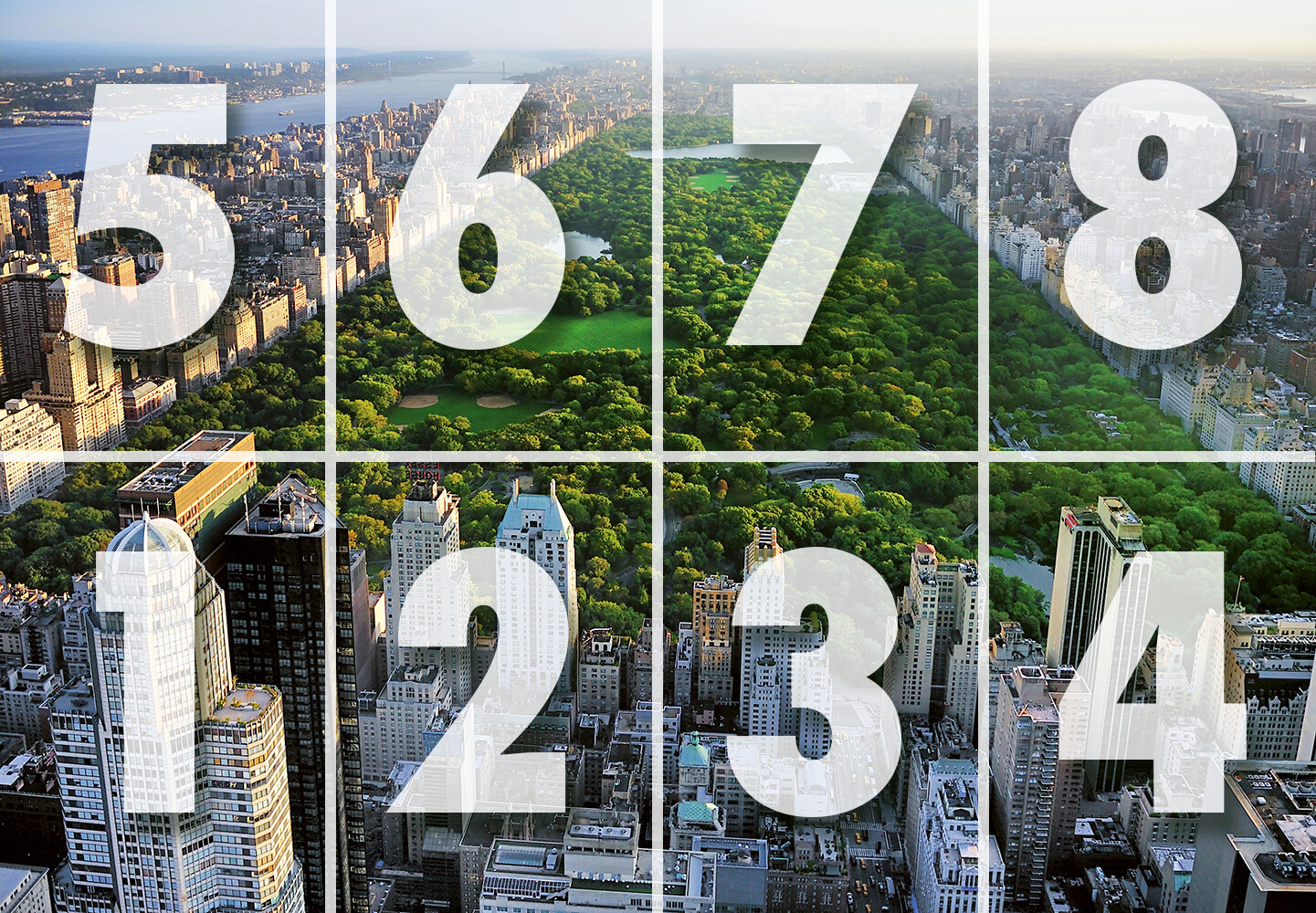 CENTRAL PARK Mural 144×100" Removable Wallpaper NEW YORK Manhattan City View DIY