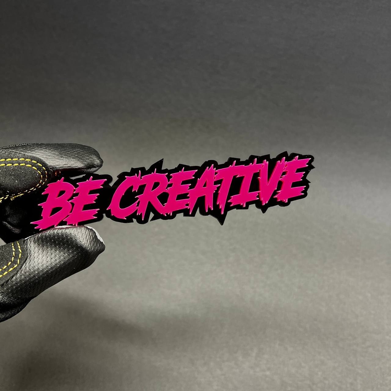 1PC BE CREATIVE Custom 3D Text Car Badge Fender Emblem Tailgate Toolbox Decal