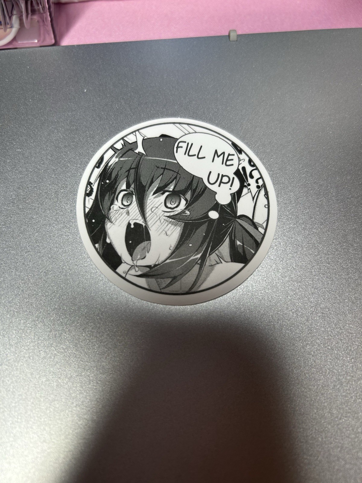 black and white waifu lewd sexy girls stickers #7
