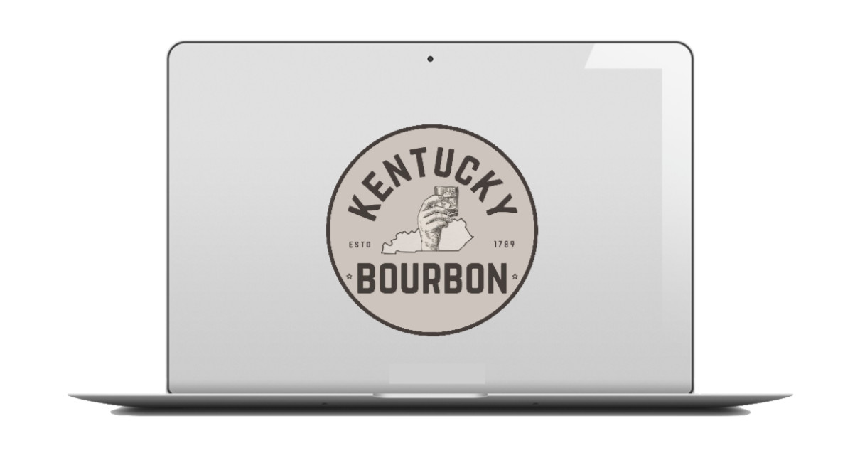 Drinking – Kentucky Bourbon – 4" Vinyl Decal Car Laptop Cooler Bar Trailer Grill