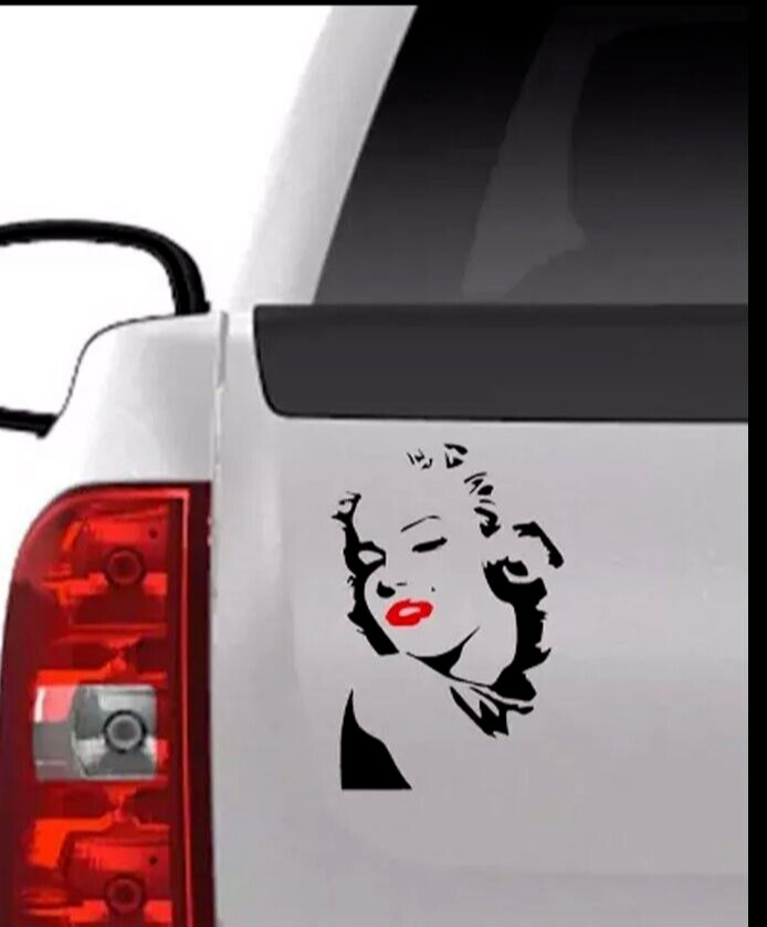 Marilyn Monroe – Norma Jean, 6" Black Vinyl Decal – Decal, Car, Laptop, Tablet