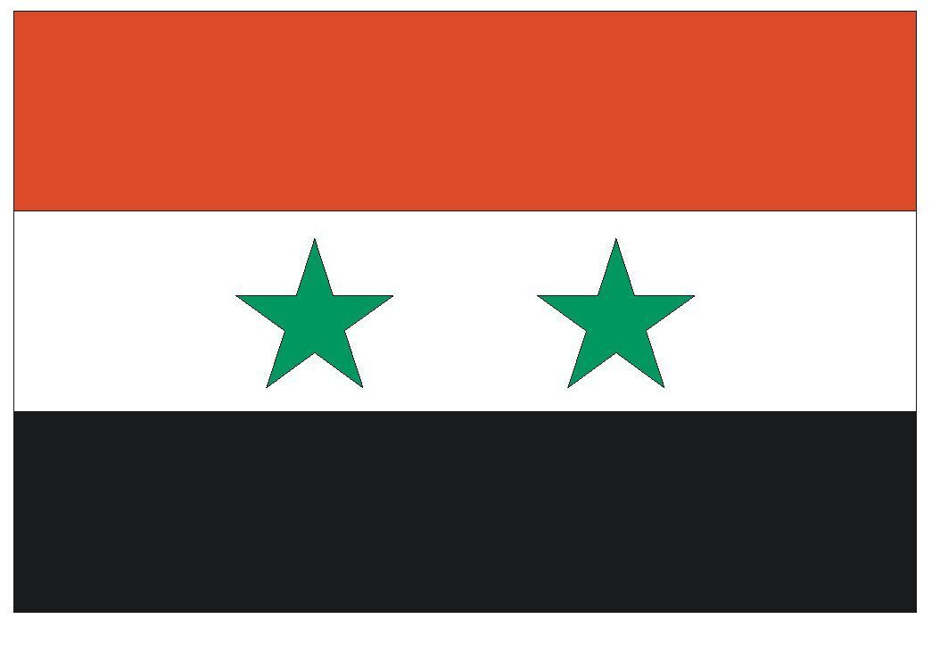 Syria International Flag Sticker Decal F488