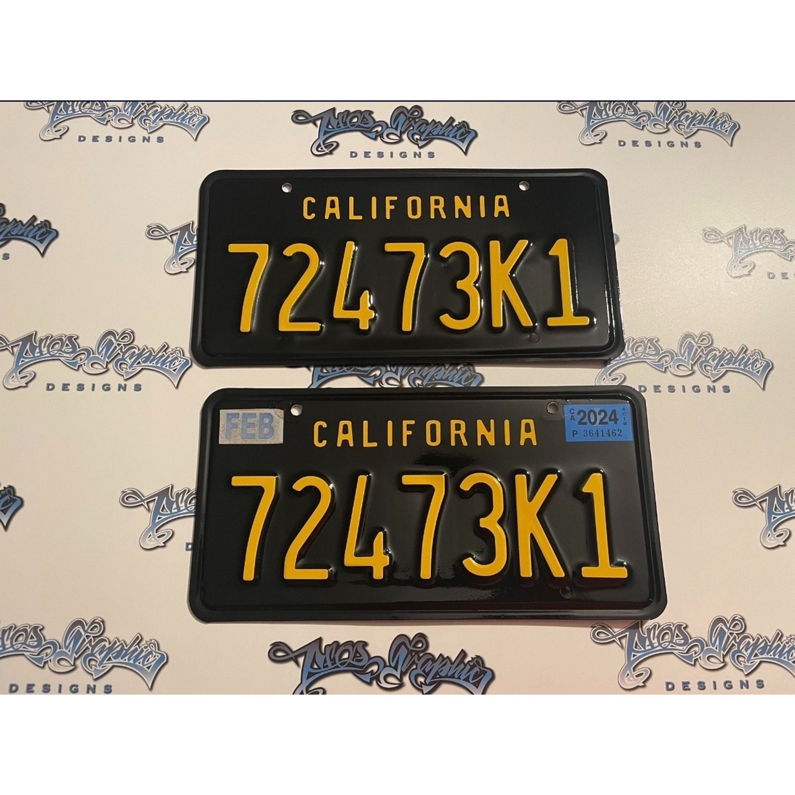 Gloss California Plate Wrap DIY Kit (DIFRENT COLORS AVALIABLE ) KIT 2 PLATES